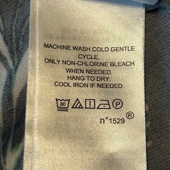 Lauren Ralph Lauren Womens Faux Wrap Blue Floral Dress Sz 12P Flowy Vacation - Picture 10 of 10